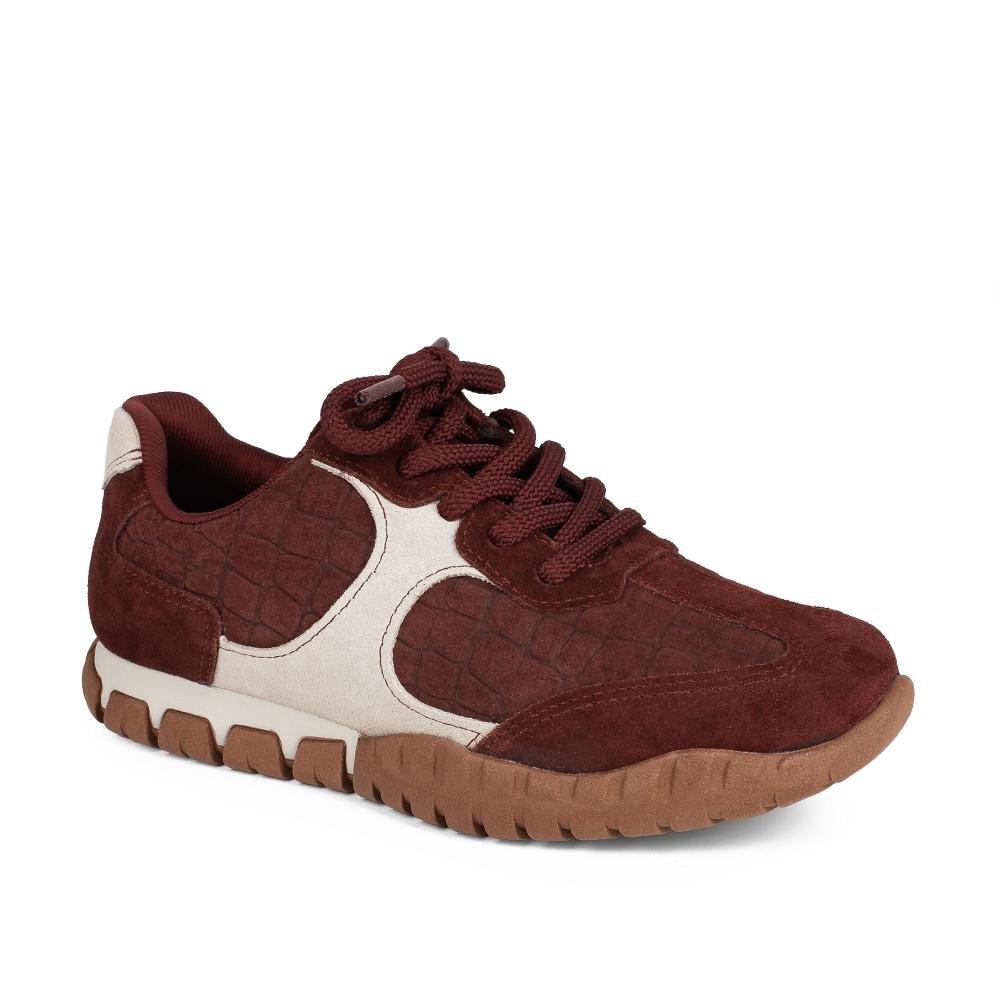 Tênis Tanara Jogging Em Couro Feminino T9462