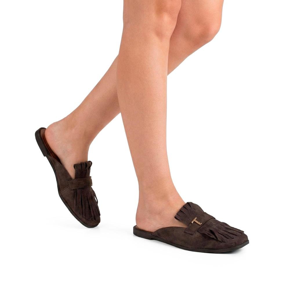 Mule Tanara Em Couro Feminino T9481 Marrom 2
