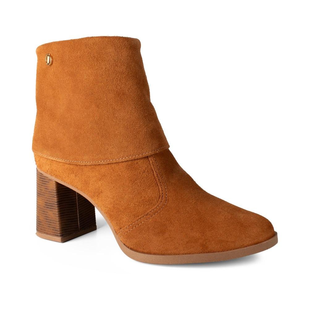 Bota Dakota de Cano Curto Em Couro Feminina D2381