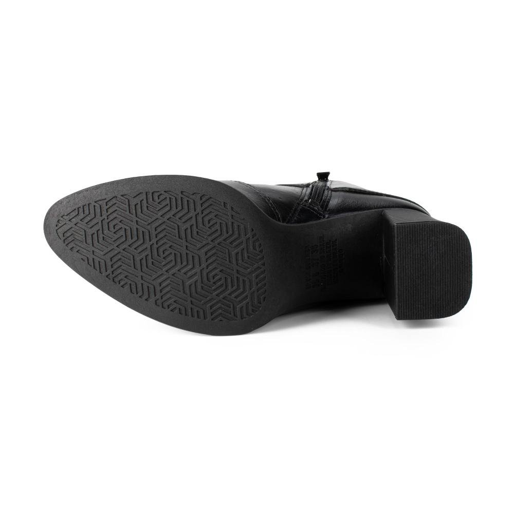 Bota Dakota de Cano Curto Em Couro Feminina D2381 Preto 6