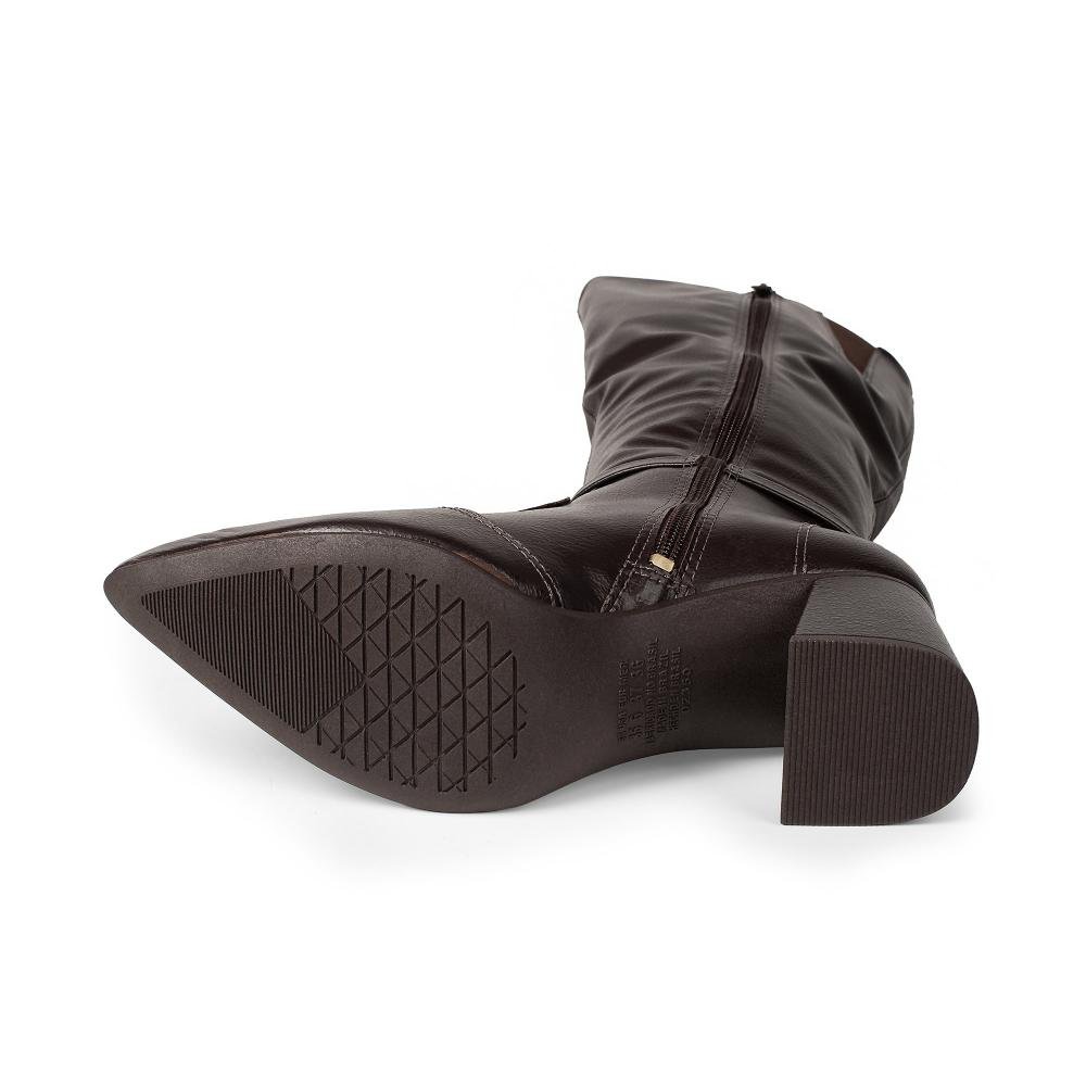 Bota Dakota de Cano Longo Feminina D2752 Café 5