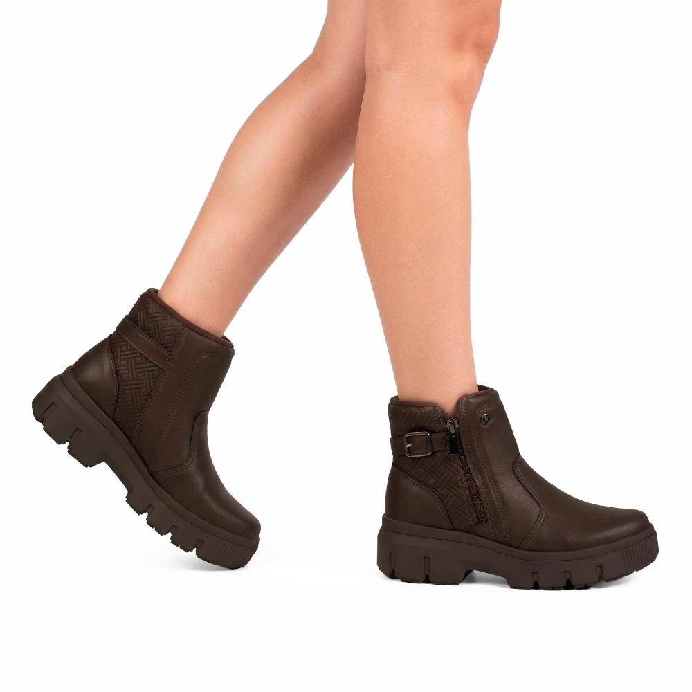 Bota Kolosh de Cano Curto Feminino C3376 Marrom 2