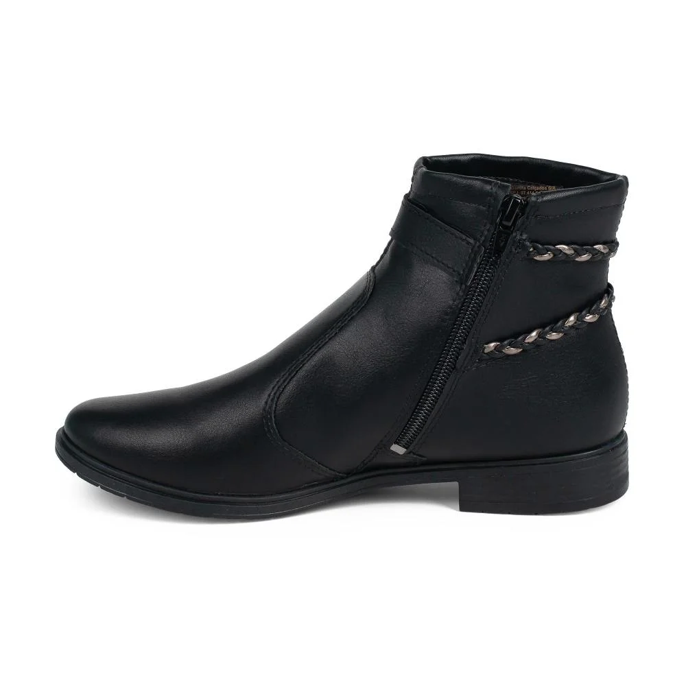 Bota Mississipi de Cano Curto Feminina J0801 Preto 4