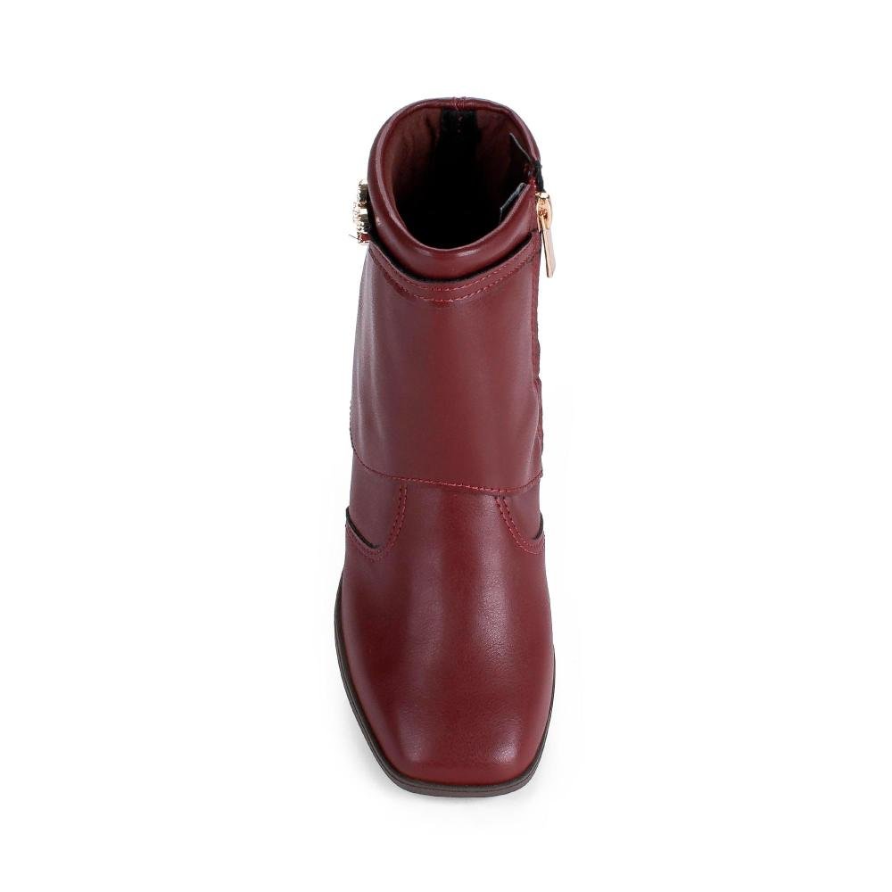Bota Pink Cats Infantil de Cano Curto V6382 Bordô 5