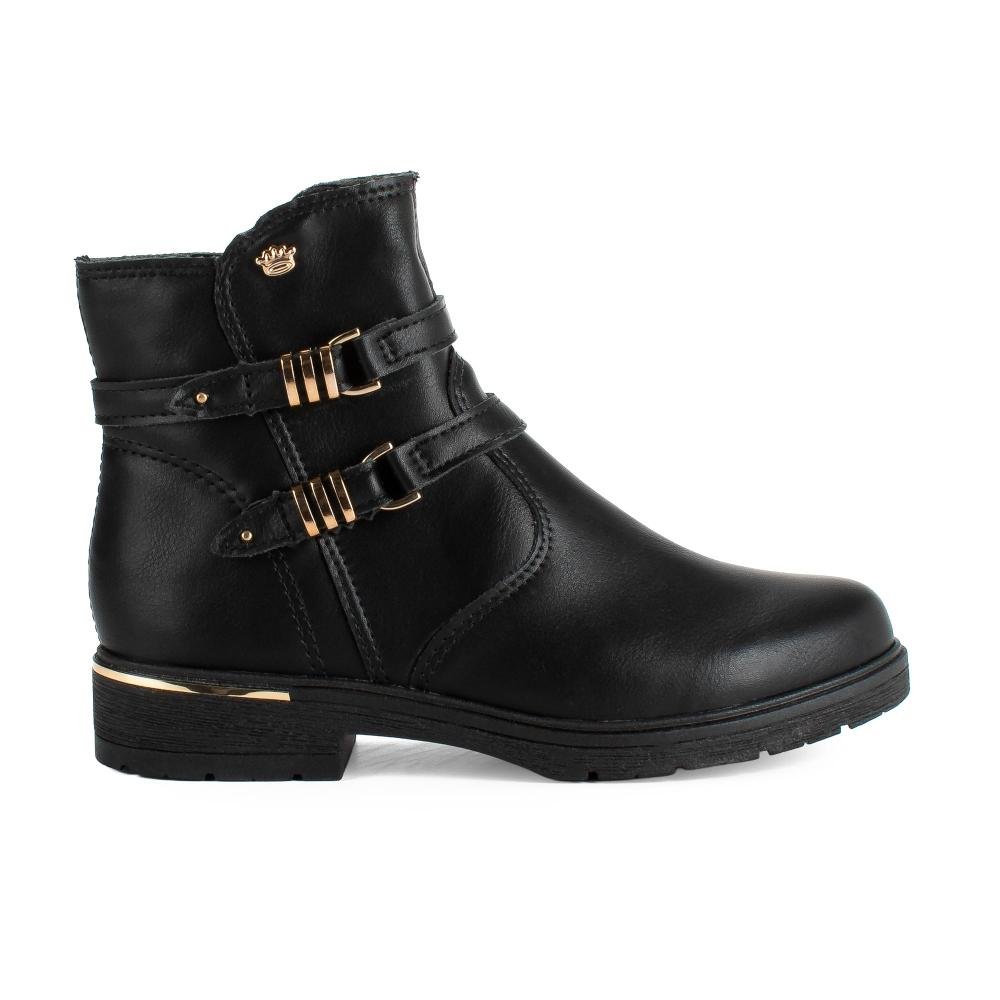 Bota Pink Cats Infantil de Cano Curto V6071 Preto 2