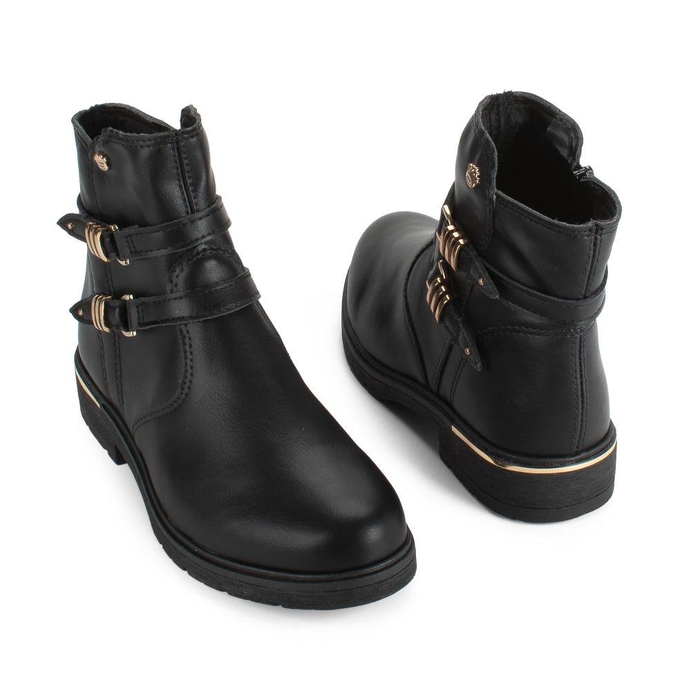 Bota Pink Cats Infantil de Cano Curto V6071 Preto 6