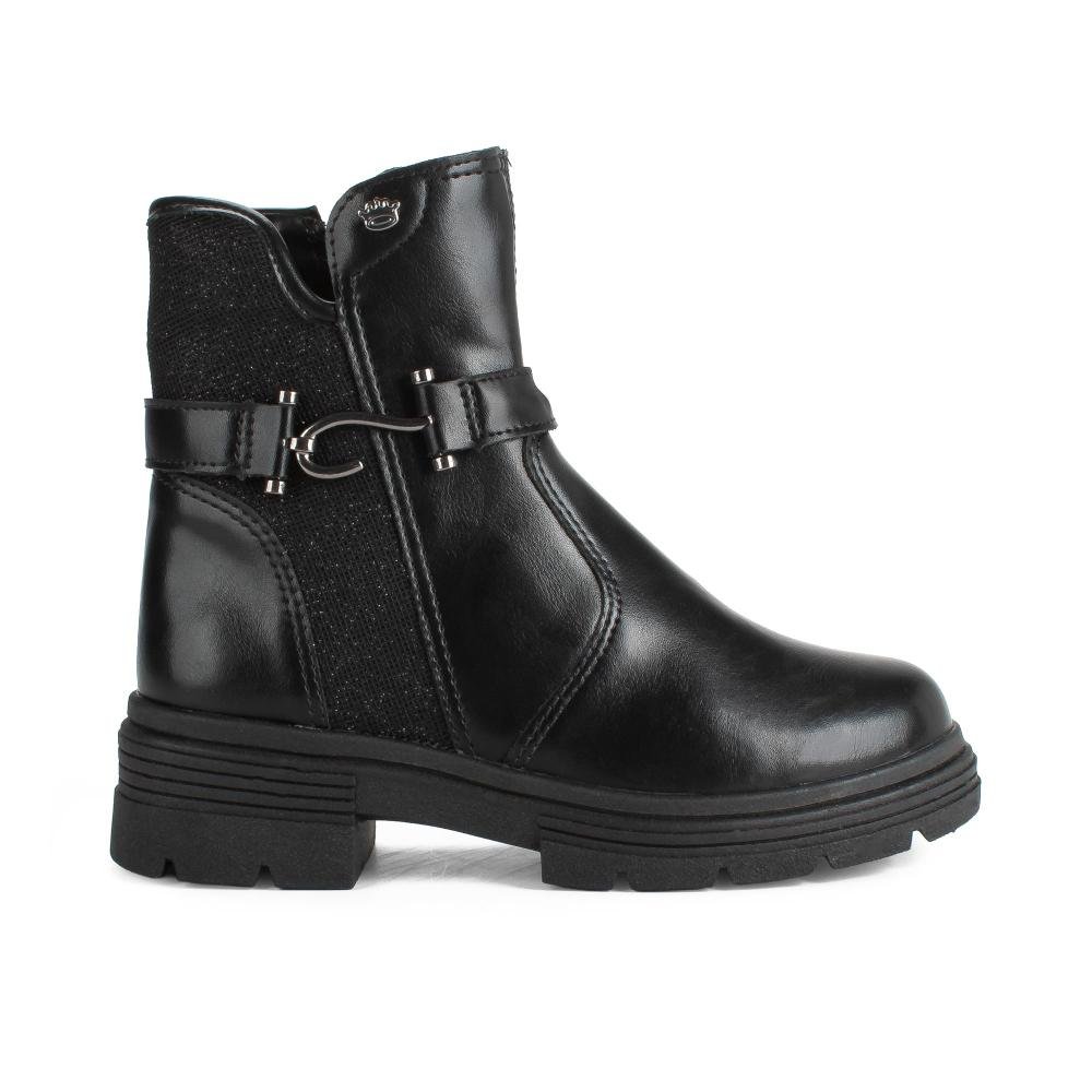 Bota Pink Cats Infantil de Cano Curto V6082 Preto 2