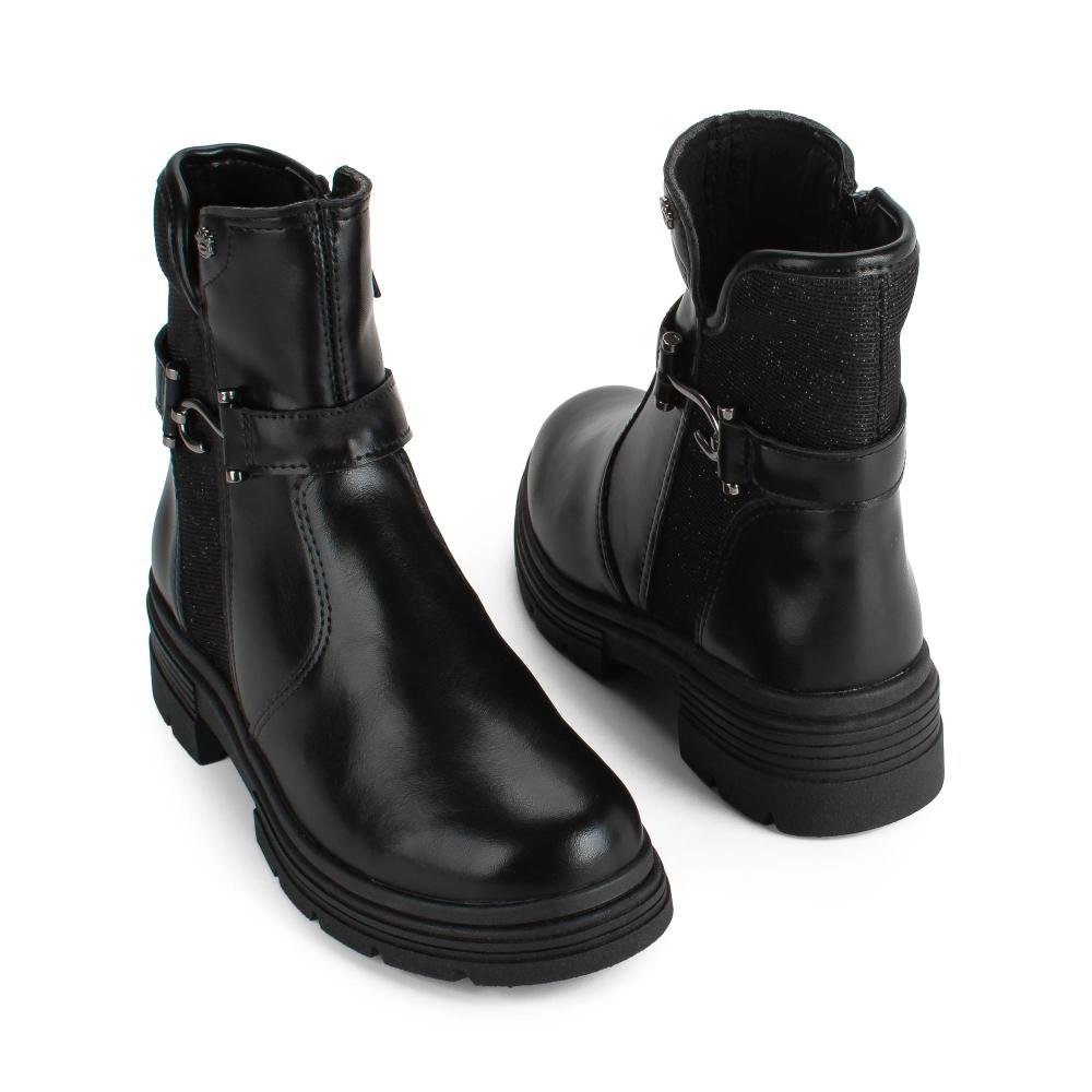 Bota Pink Cats Infantil de Cano Curto V6082 Preto 6