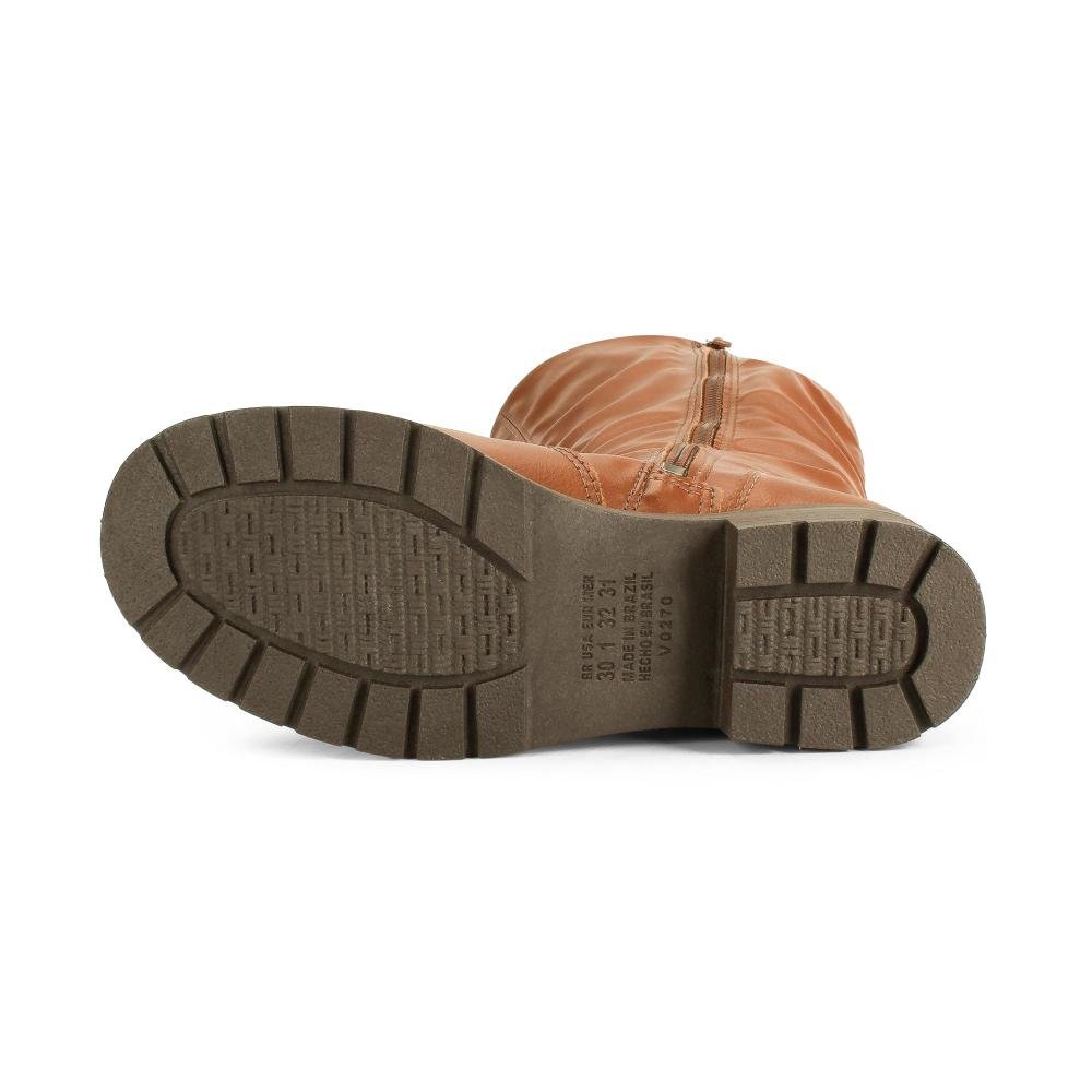 Bota Pink Cats Infantil de Cano Longo V6052 Marrom 4