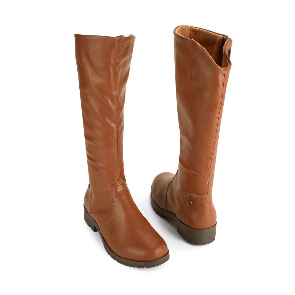 Bota Pink Cats Infantil de Cano Longo V6052 Marrom 6