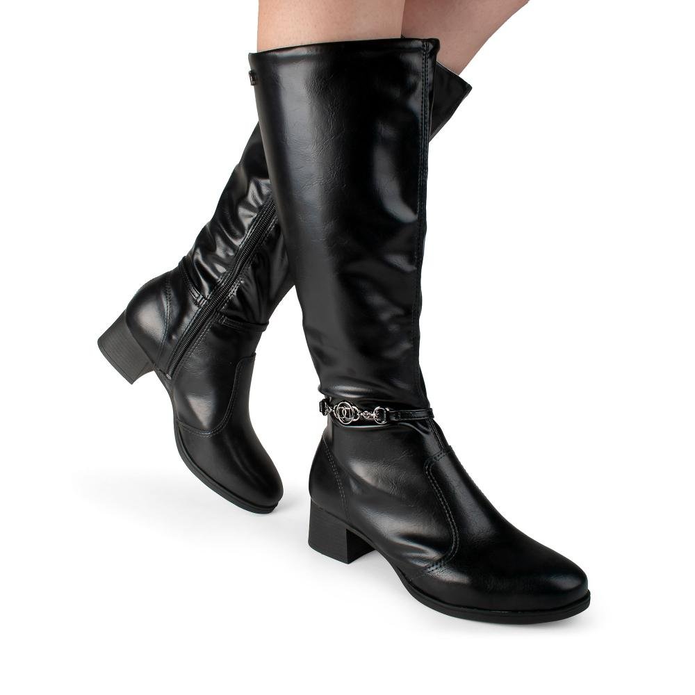 Bota Dakota de Cano Longo Feminina D2452 Preto 2