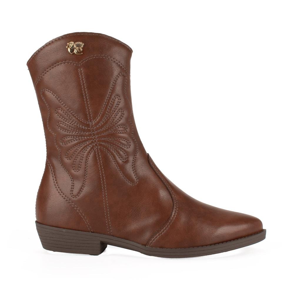 Bota Pink Cats Infantil Country V6352 Café 2