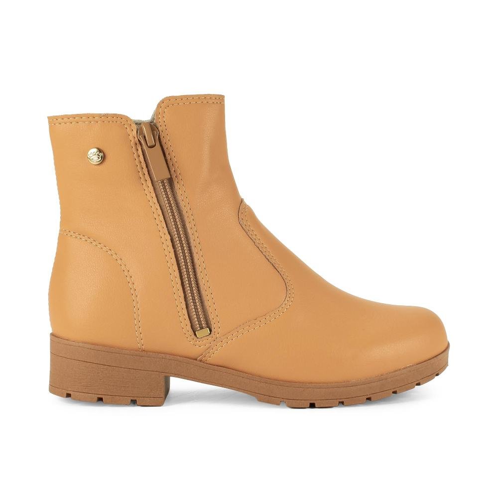 Bota Pink Cats Infantil de Cano Curto V6053 Bege 2