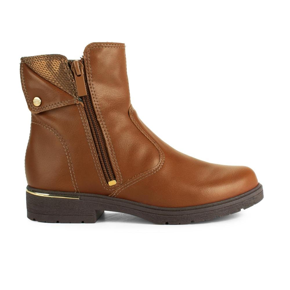 Bota Pink Cats Infantil de Cano Curto V6072 Marrom 2