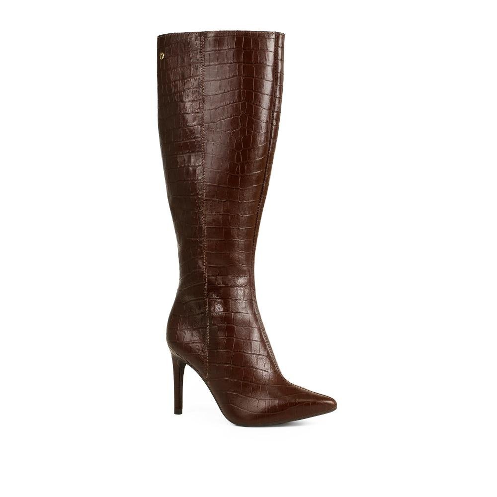 Bota Tanara Em Couro de Cano Longo Feminina T9622