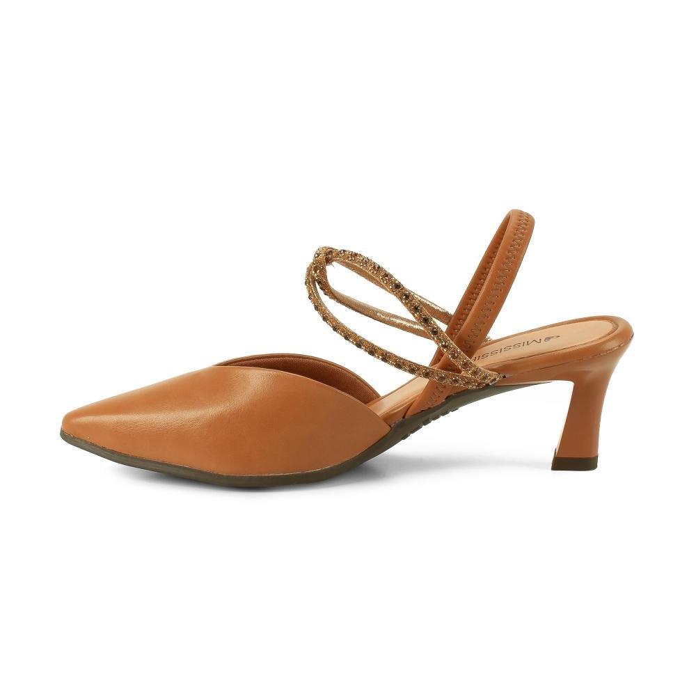 Scarpin Mississipi de Salto Alto Feminino J1532 Marrom 4