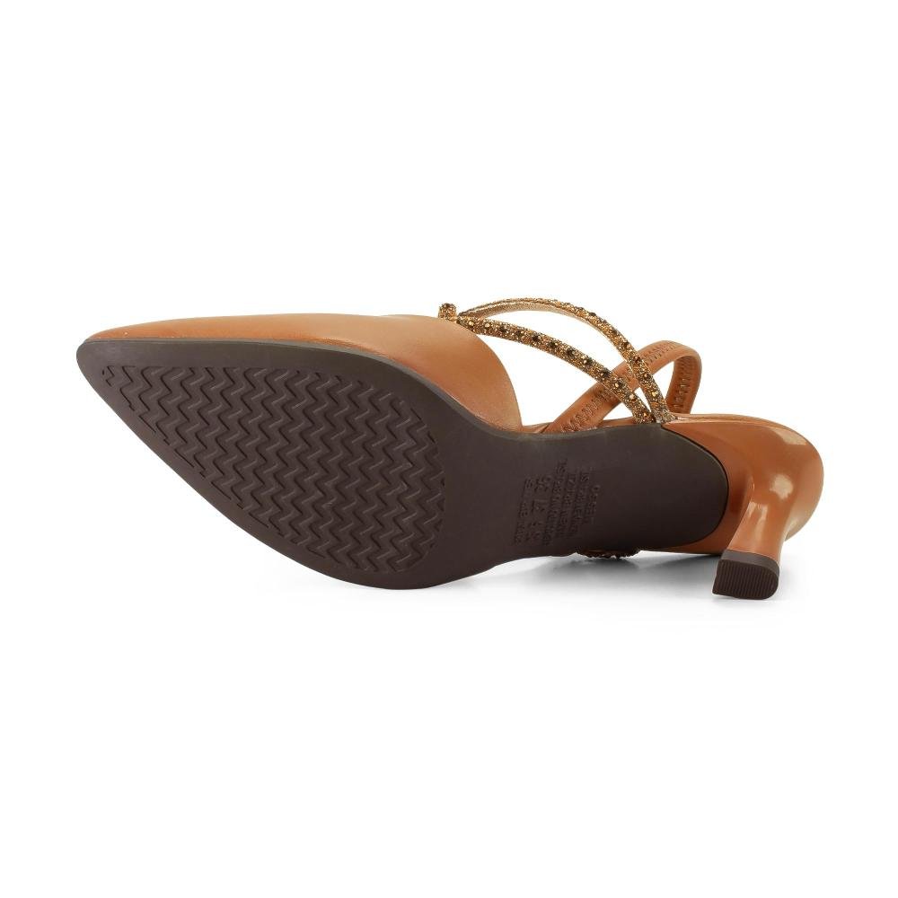 Scarpin Mississipi de Salto Alto Feminino J1532 Marrom 5