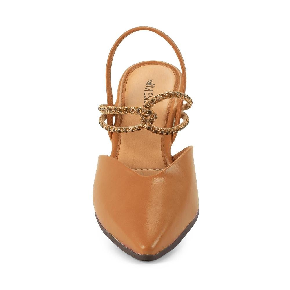 Scarpin Mississipi de Salto Alto Feminino J1532 Marrom 6