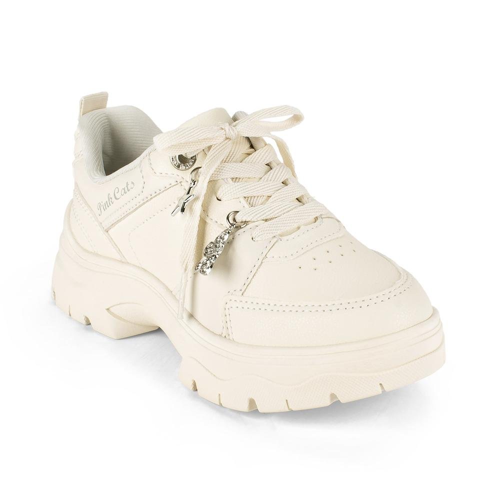 Dad Sneaker Pink Cats Infantil V6241 Off White 5