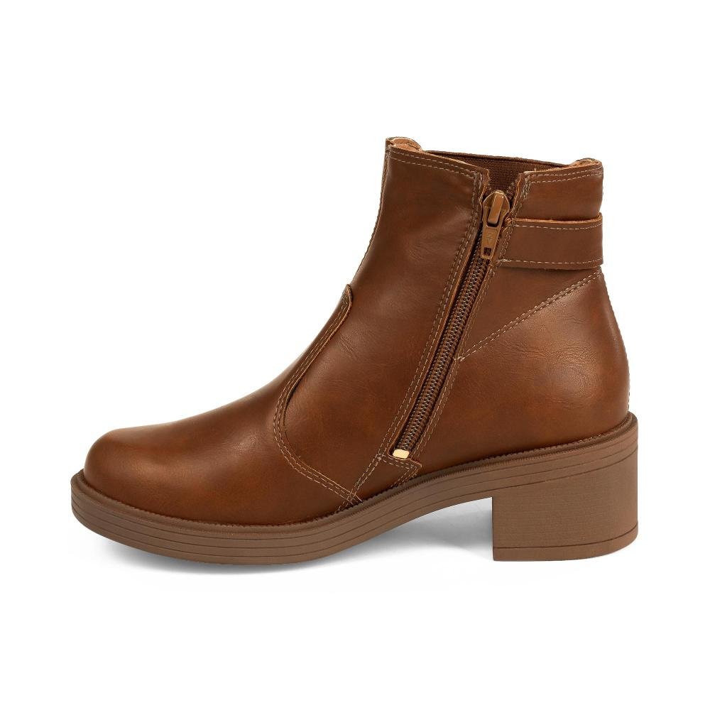 Bota Mississipi de Cano Curto Feminina J1142 Marrom 4