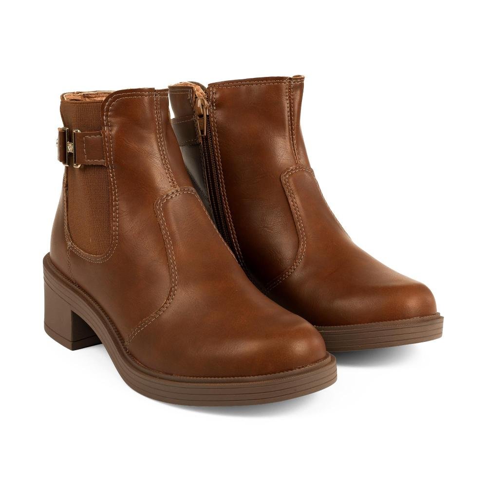 Bota Mississipi de Cano Curto Feminina J1142 Marrom 6