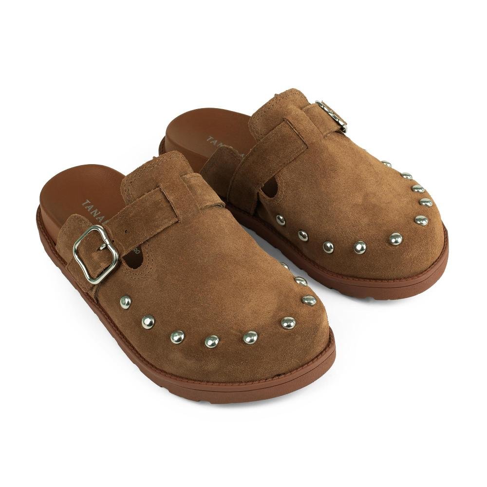 Mule Tanara Em Couro Tratorado Feminino T9611 Marrom 5