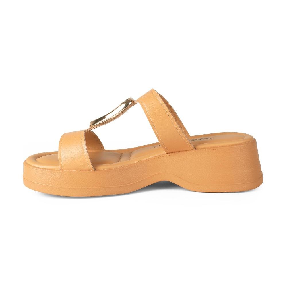 Tamanco Dakota Anabela Feminino DB731 Bege 4