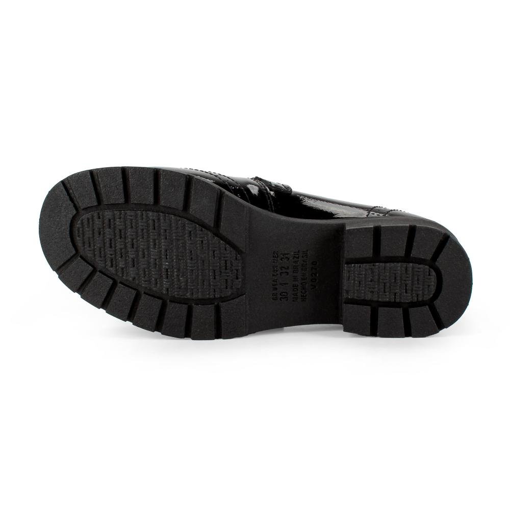 Sapato Pink Cats Infantil de Salto Bloco V6332 Preto 4