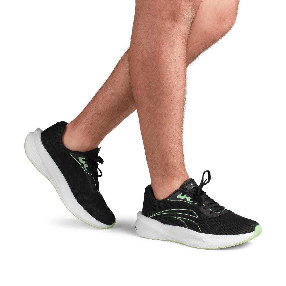 Tênis Kolosh Esportivo Masculino H3763O Preto/verde 2