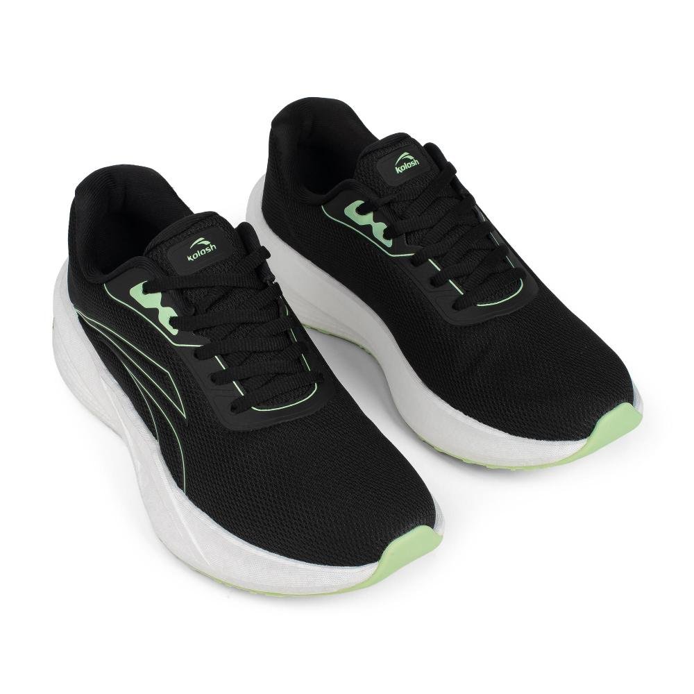 Tênis Kolosh Esportivo Masculino H3763O Preto/verde 5