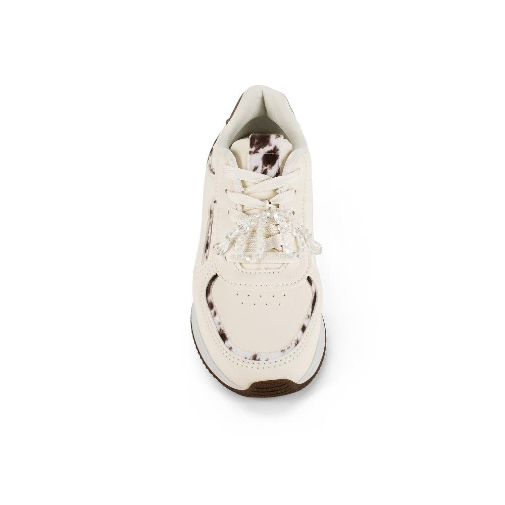 Tênis Pink Cats Infantil Jogging V6191 Bege 5