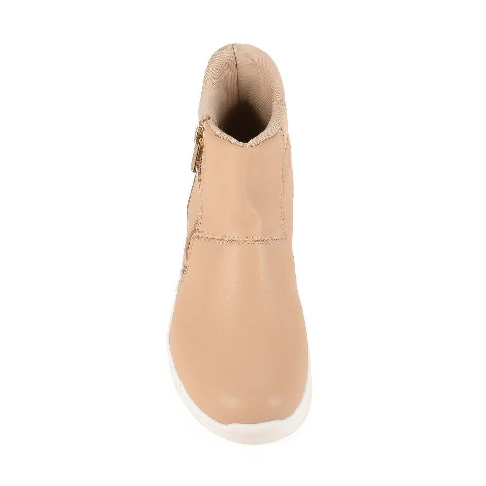 Bota Campesí de Cano Curto Feminina CP986 Bege 6