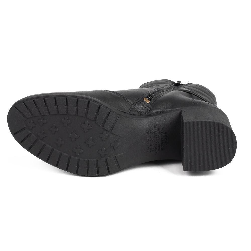 Bota Campesí de Cano Curto Feminina L9228 Preto 4