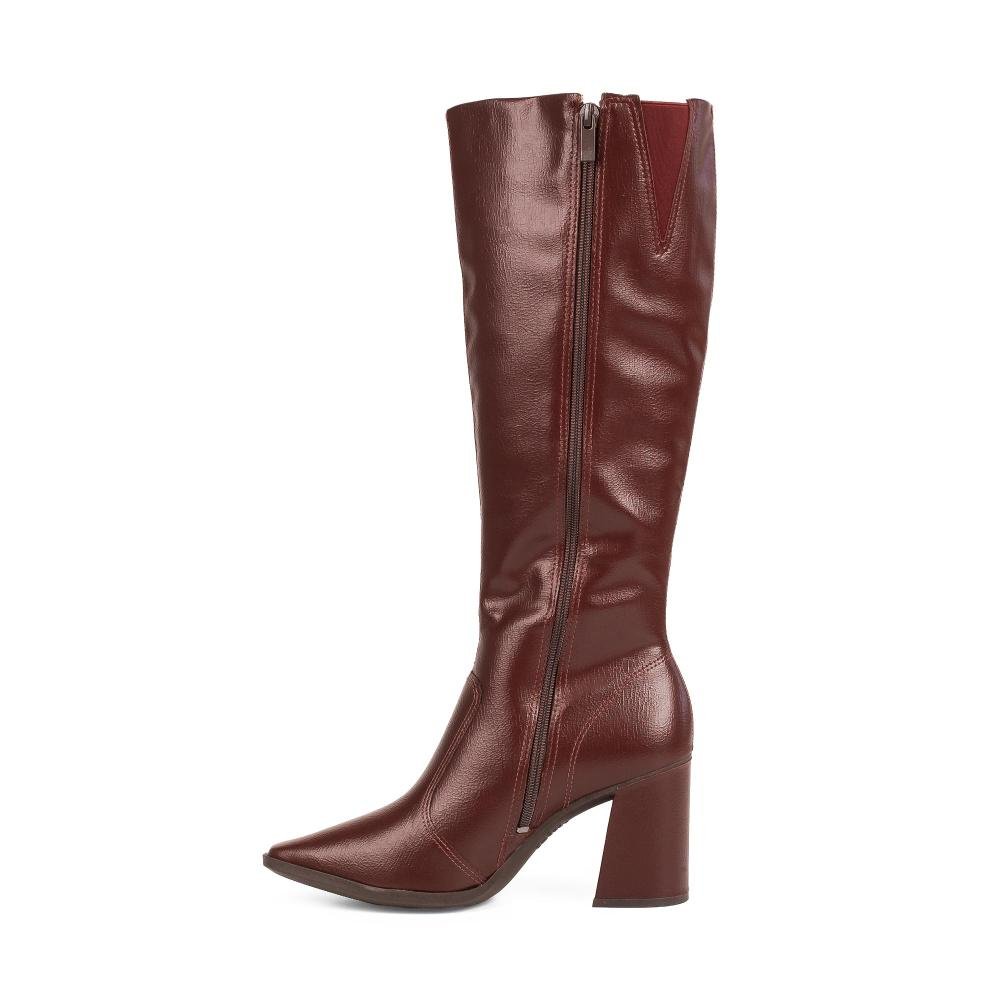 Bota Dakota de Cano Longo Feminina D2172 Bordô 4