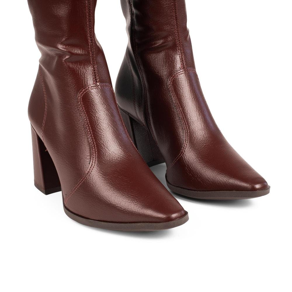 Bota Dakota de Cano Longo Feminina D2172 Bordô 6