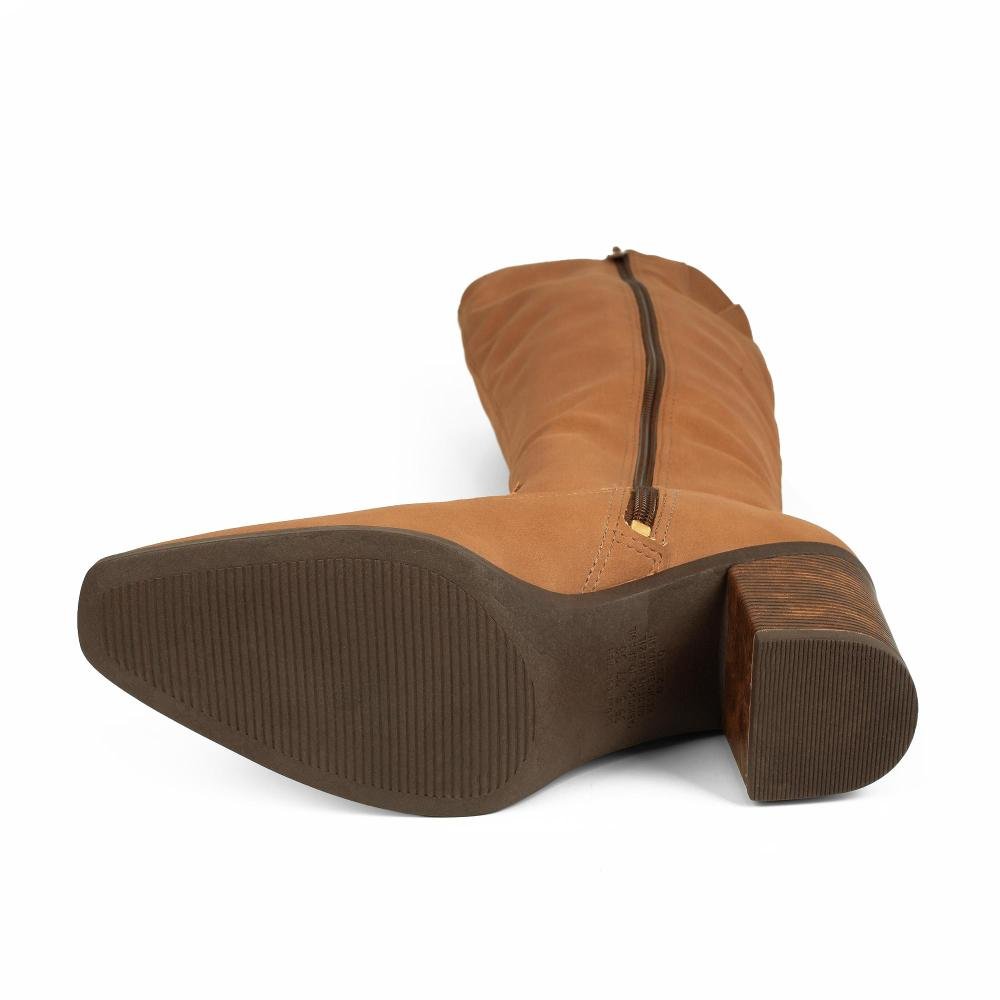 Bota Dakota de Cano Longo Feminina D2543 Caramelo 5