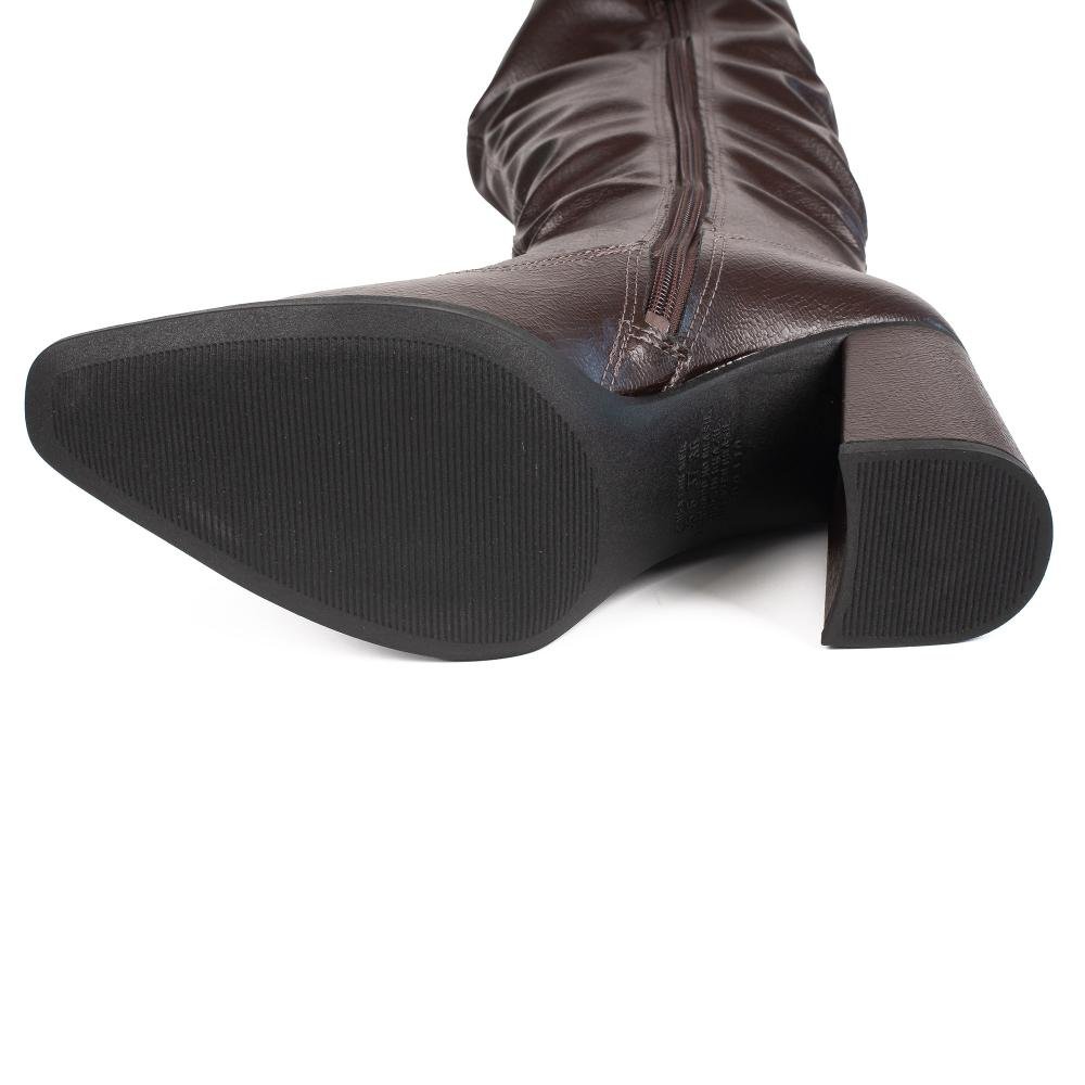 Bota Dakota de Cano Longo Feminina D2173 Café 5