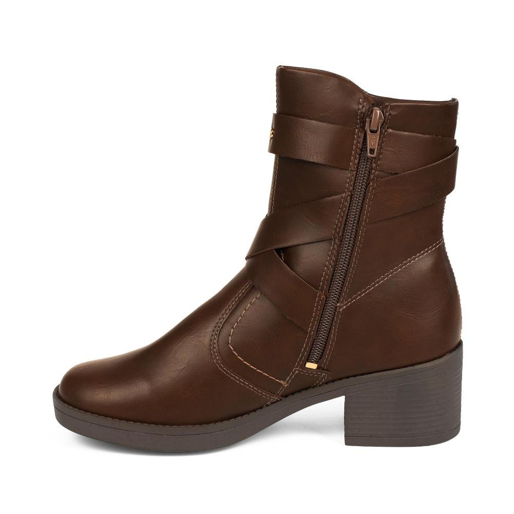 Bota Mississipi de Cano Curto Feminina J1371 Marrom 5