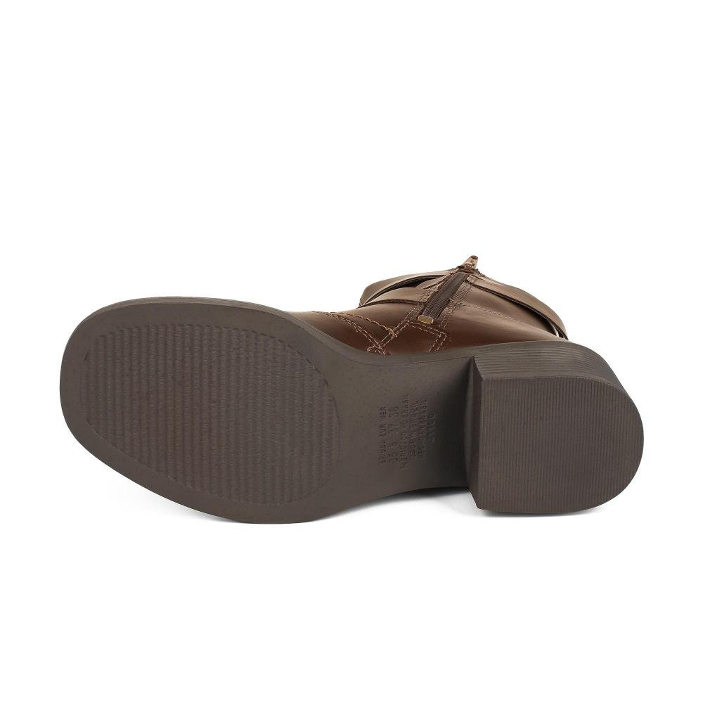 Bota Mississipi de Cano Curto Feminina J1371 Marrom 6