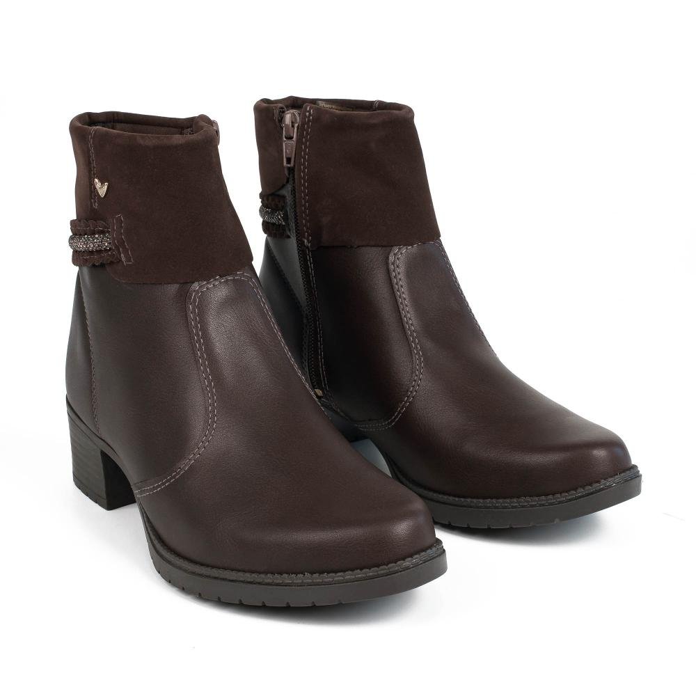 Bota Mississipi de Cano Curto Feminina J0784 Café 6