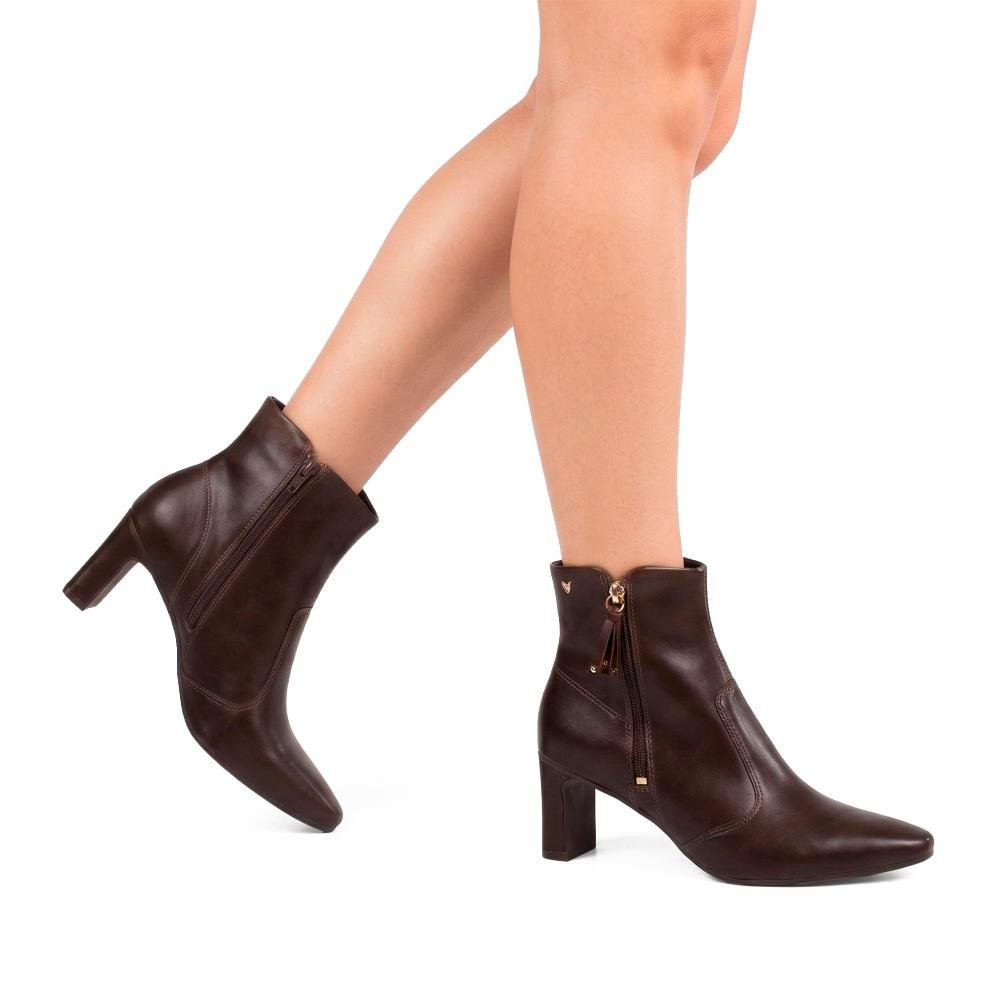 Bota Mississipi de Cano Curto Feminina J1032 Café 2