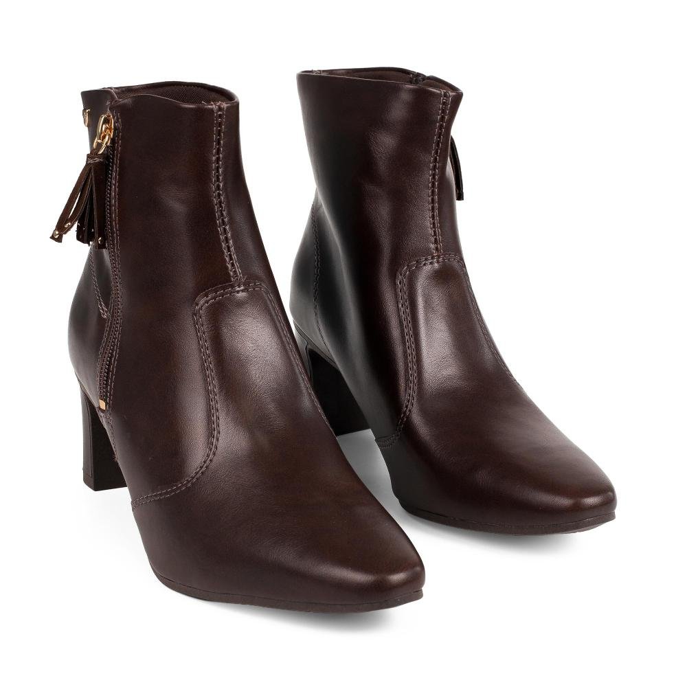 Bota Mississipi de Cano Curto Feminina J1032 Café 6