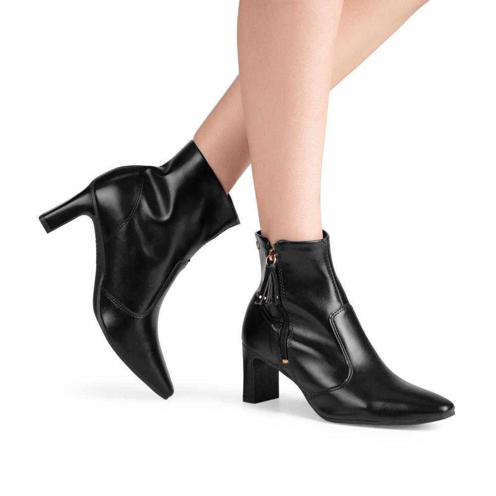 Bota Mississipi de Cano Curto Feminina J1032 Preto 2