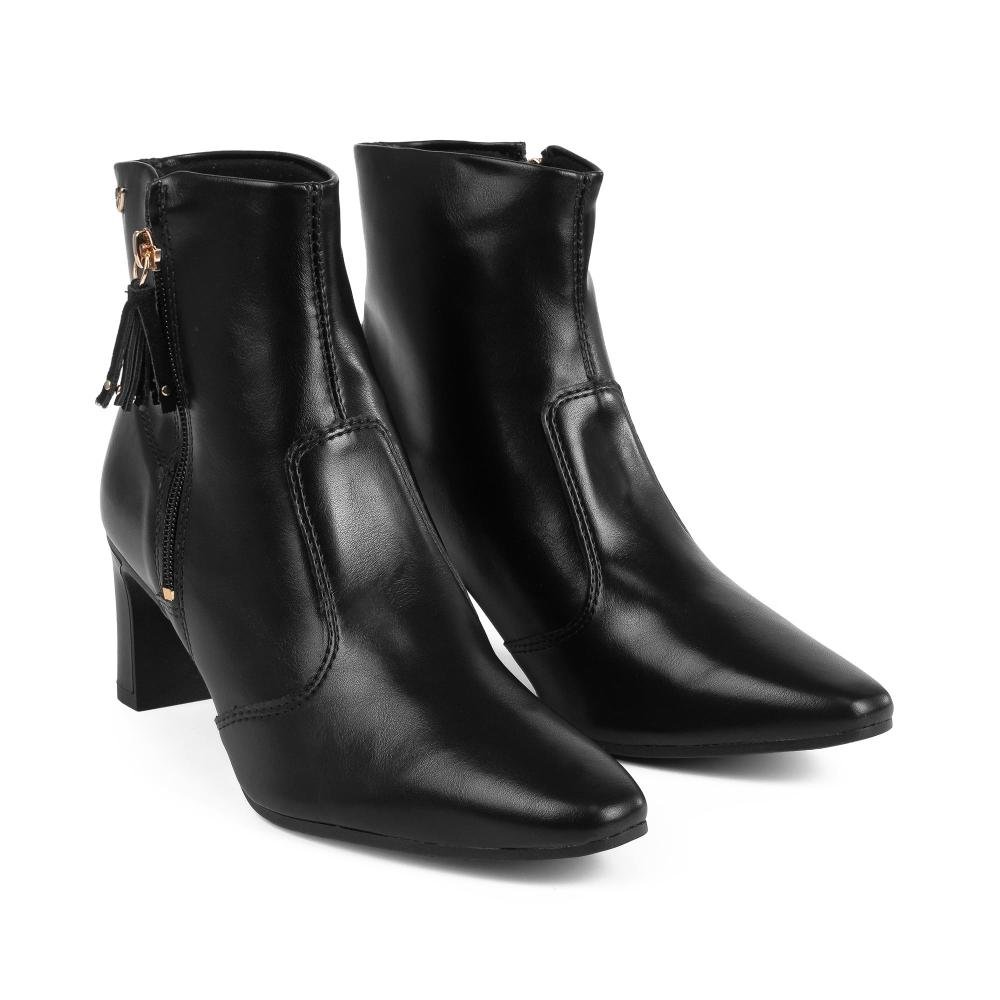 Bota Mississipi de Cano Curto Feminina J1032 Preto 6