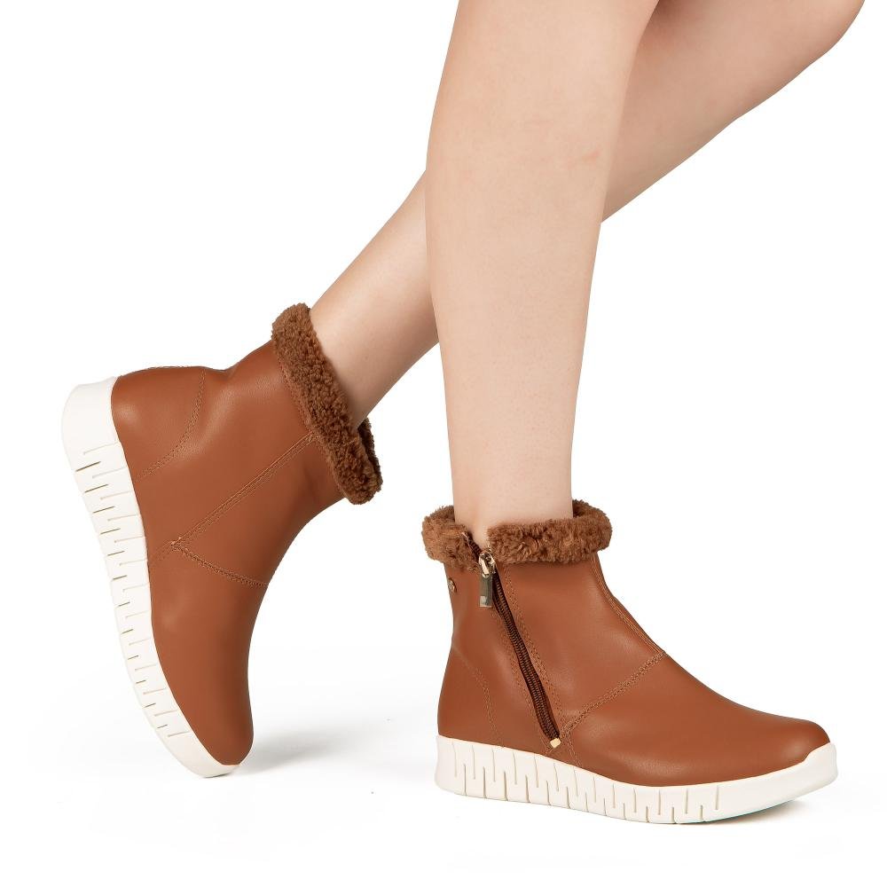 Bota Campesí de Cano Curto Feminina CP984 Marrom 2