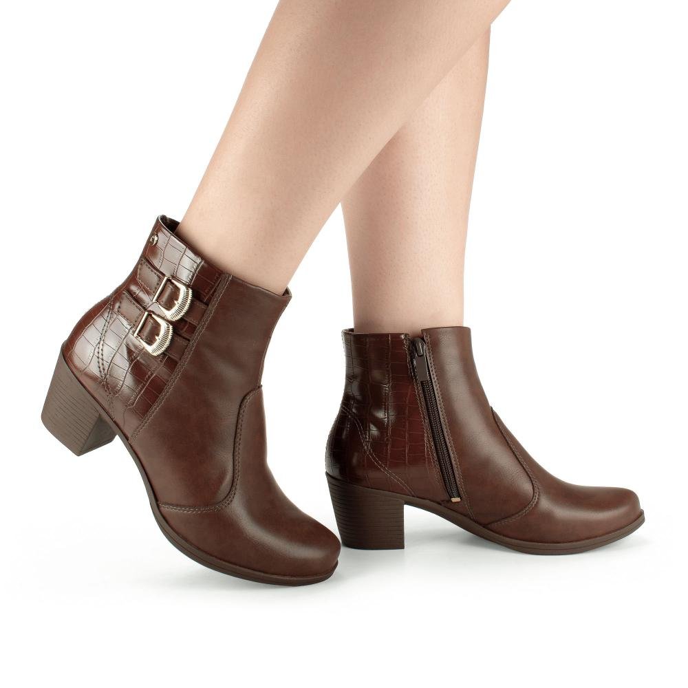 Bota Campesí de Cano Curto Feminina CE332 Marrom 2