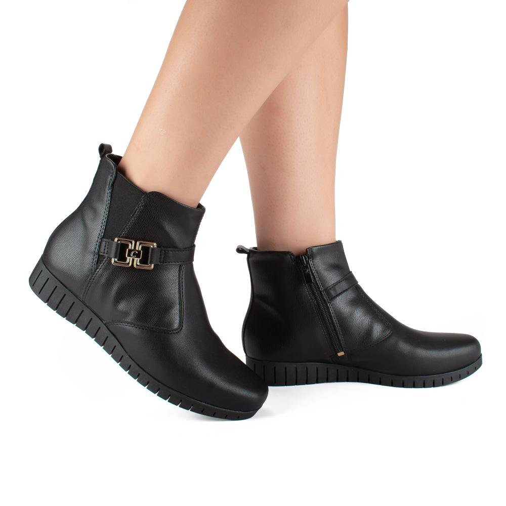 Bota Campesí de Cano Curto Feminina L9875 Preto 2