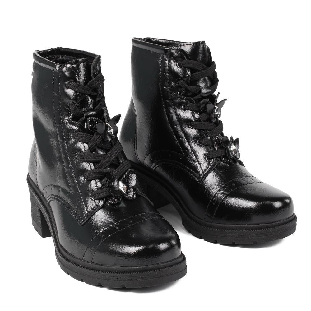 Bota Coturno Pink Cats Infantil V6392 Preto 5