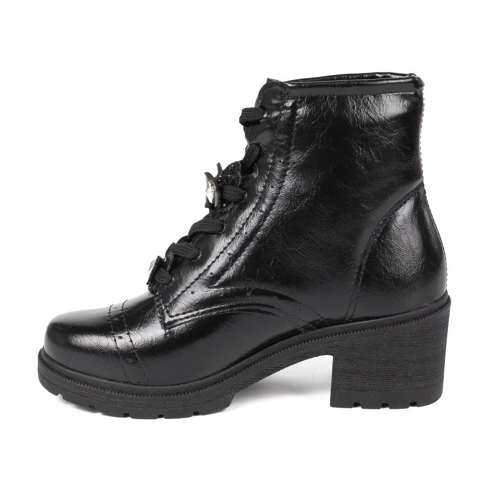 Bota Coturno Pink Cats Infantil V6392 Preto 3