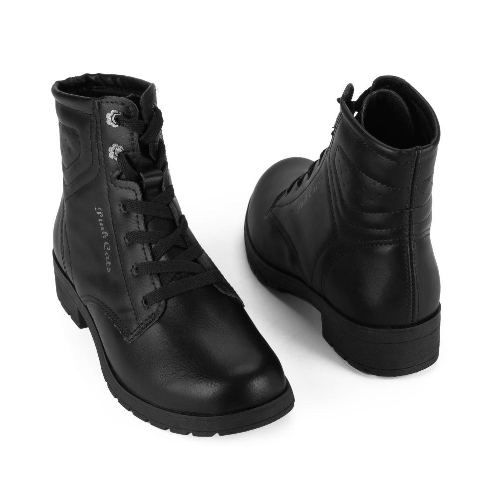 Bota Coturno Pink Cats Infantil V6051 Preto 6